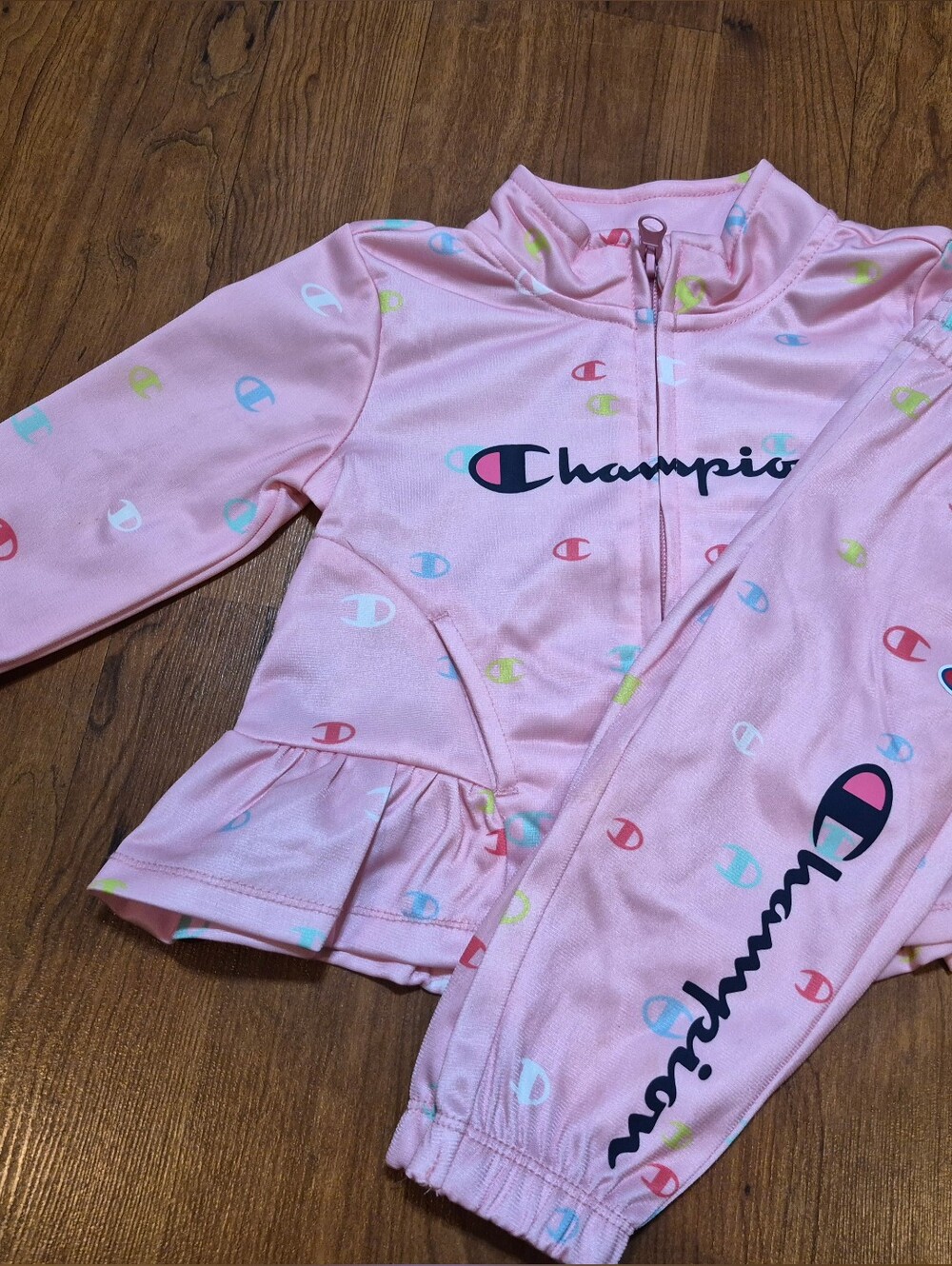 Champion Pink Logo Track Set - Girls